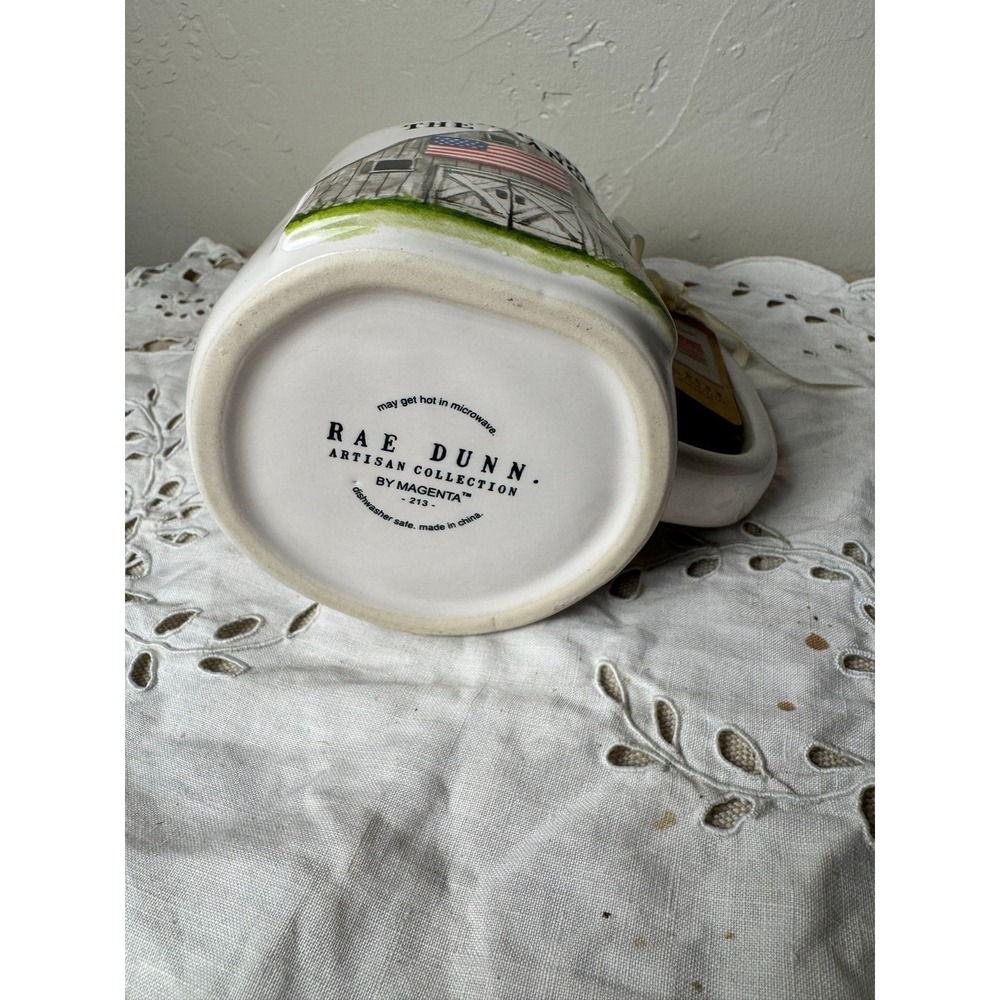 Rae Dunn HOME ON THE RANGE farmhouse barn 250th America collectible mug - Picture 4 of 4